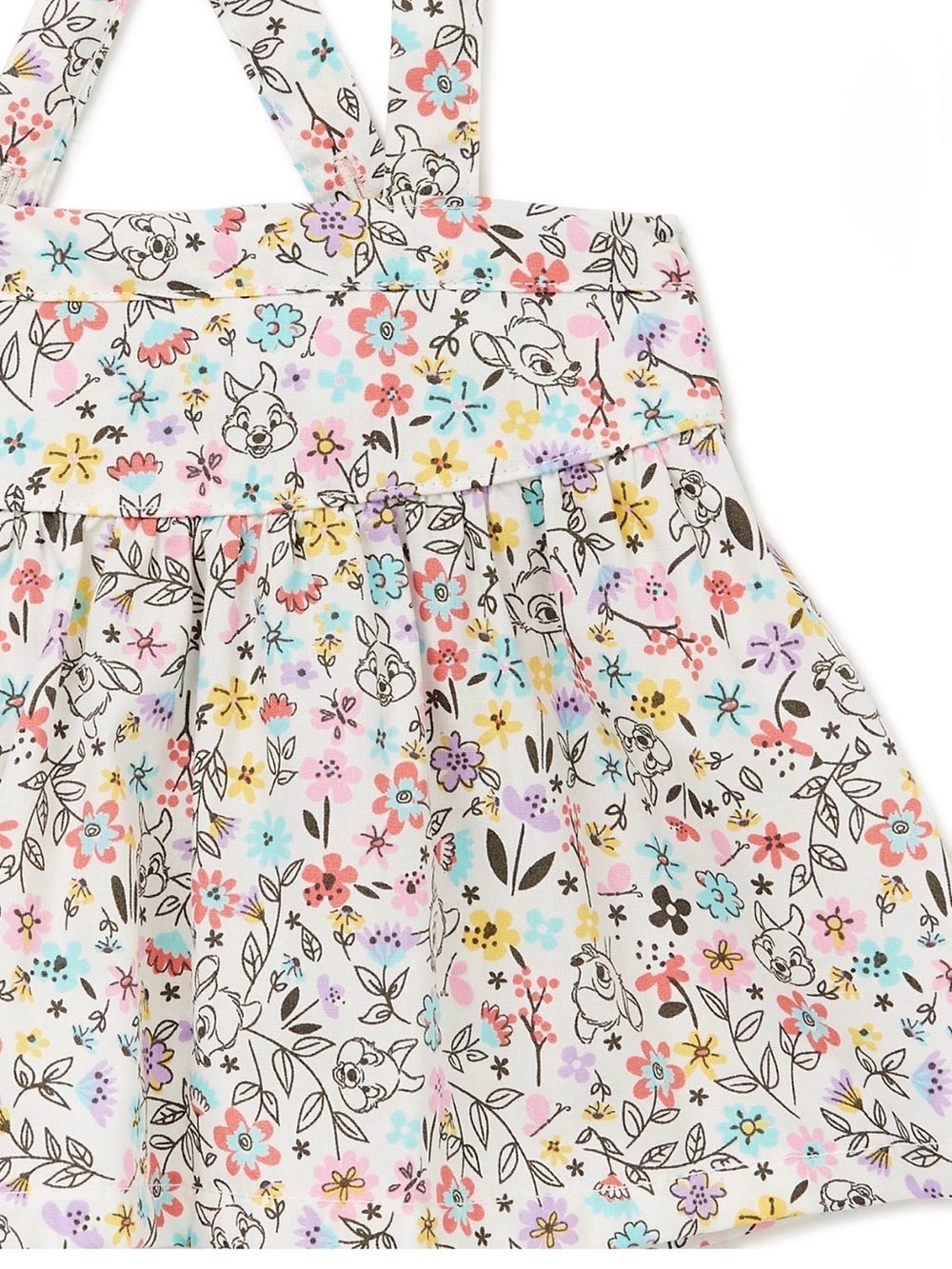 Disney Baby 24M Bambi & Friends Toddler Girl’s Floral Print Pinafore Dress